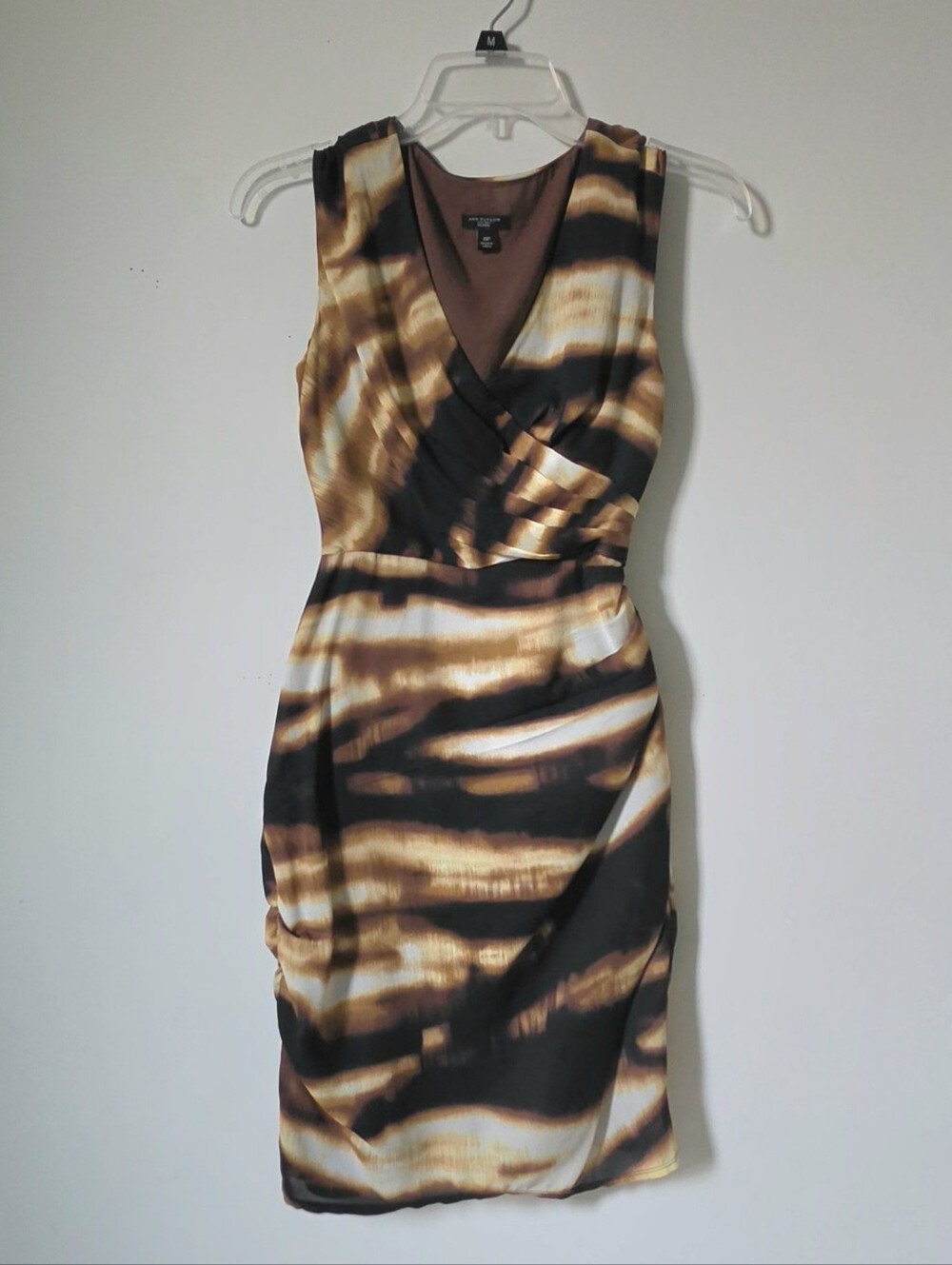 Ann Taylor Tiger Print Silk Dress